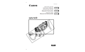 Manual Canon Optura Xi Camcorder