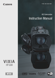 Manual Canon VIXIA HF G30 Camcorder