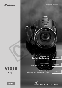 Manual Canon VIXIA HF S11 Camcorder