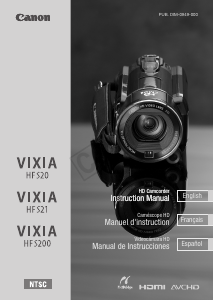 Manual Canon VIXIA HF S20 Camcorder