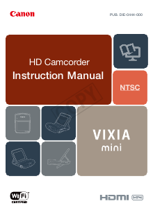 Manual Canon VIXIA mini Camcorder