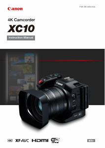 Manual Canon XC10 Camcorder