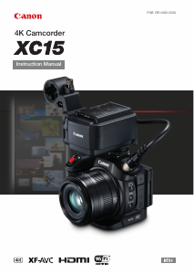 Manual Canon XC15 Camcorder