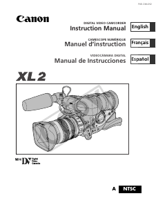 Manual Canon XL2 Camcorder