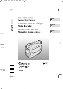 Manual Canon ZR10 Camcorder