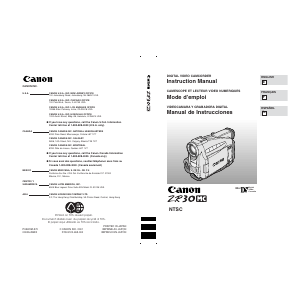 Manual Canon ZR30MC Camcorder
