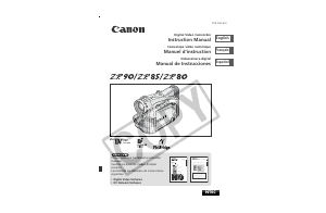 Manual Canon ZR85 Camcorder