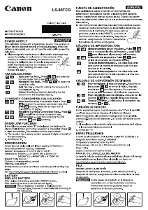 Manual Canon LS-80TCG Calculator