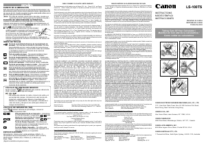 Mode d’emploi Canon LS-100TS Calculatrice