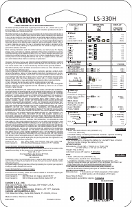 Manual Canon LS-330H Calculator