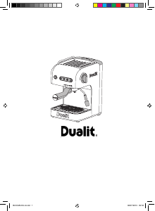 Käyttöohje Dualit Espress-auto Espressokeitin