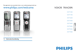 Handleiding Philips DVT1400 Voice Tracer Audiorecorder