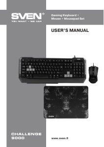 Manual Sven Challenge 9000 Keyboard