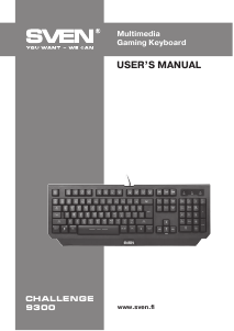 Manual Sven Challenge 9300 Keyboard