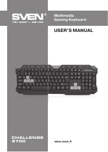 Manual Sven Challenge 9700 Keyboard