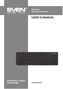 Manual Sven Comfort 2200 Keyboard