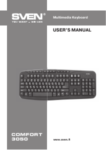 Manual Sven Comfort 3050 Keyboard