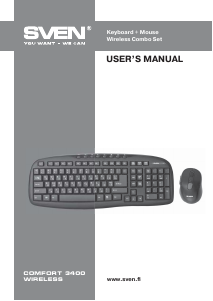 Manual Sven Comfort 3400 Keyboard