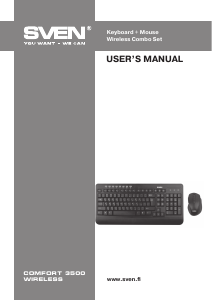 Manual Sven Comfort 3500 Keyboard