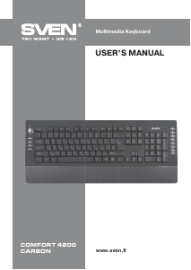 Manual Sven Comfort 4200 Keyboard