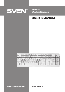 Manual Sven KB-C2200W Keyboard