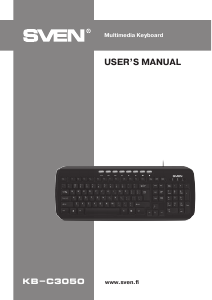 Manual Sven KB-C3050 Keyboard
