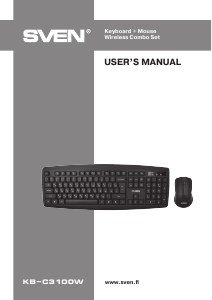 Manual Sven KB-C3100W Keyboard