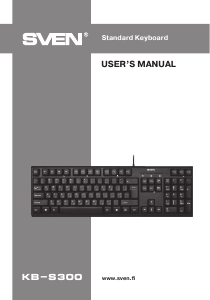 Manual Sven KB-S300 Keyboard