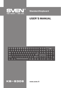 Manual Sven KB-S306 Keyboard