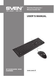 Manual Sven Standard 300 Keyboard