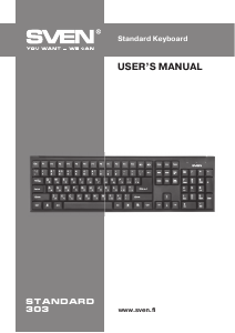 Manual Sven Standard 303 Keyboard