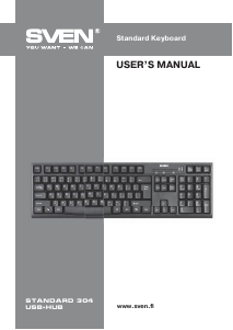 Manual Sven Standard 304 Keyboard