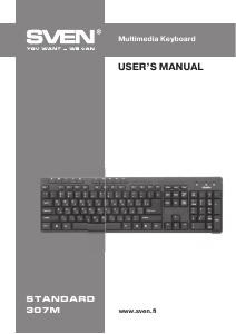 Manual Sven Standard 307M Keyboard