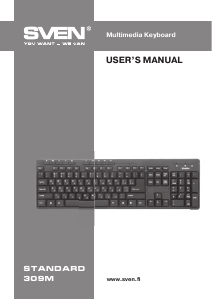 Manual Sven Standard 309M Keyboard