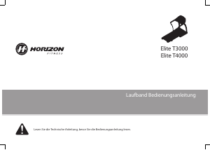 Bedienungsanleitung Horizon Fitness Elite T4000 Heimtrainer