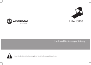 Bedienungsanleitung Horizon Fitness Elite T5000 Heimtrainer