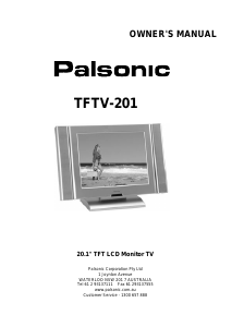 Manual Palsonic TFTV201 LCD Television