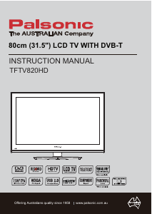 Manual Palsonic TFTV820HD LCD Television