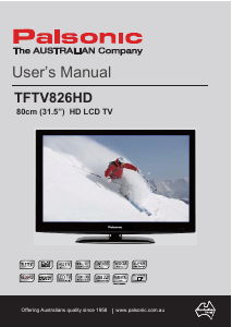Handleiding Palsonic TFTV826HD LCD televisie