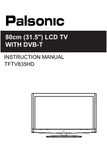 Handleiding Palsonic TFTV835HD LCD televisie
