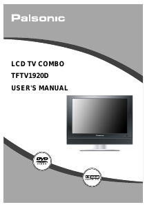 Handleiding Palsonic TFTV1920D LCD televisie