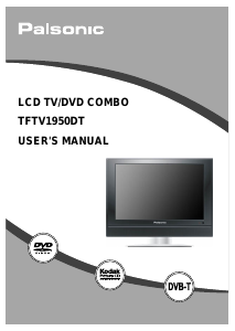 Manual Palsonic TFTV1950DT LCD Television