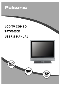 Manual Palsonic TFTV2030D LCD Television