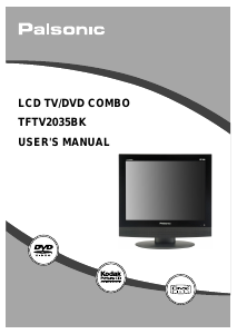 Manual Palsonic TFTV2035BK LCD Television
