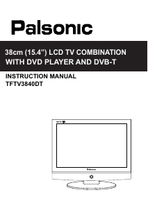 Manual Palsonic TFTV3840DT LCD Television