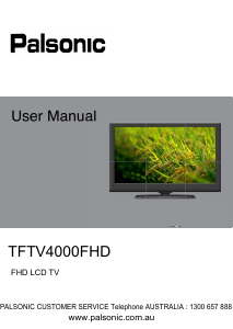 Manual Palsonic TFTV4000FHD LCD Television