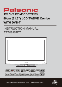 Handleiding Palsonic TFTV8157DT LCD televisie