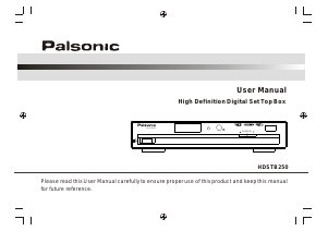Handleiding Palsonic HDSTB250 Digitale ontvanger