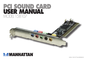 Manual Manhattan 158107 Sound Card