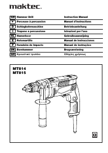 Bedienungsanleitung Maktec MT814 Schlagbohrmaschine